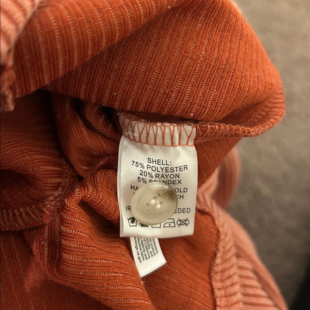 Peach Love California Terracotta Ribbed Shacket - Picture 8 of 8